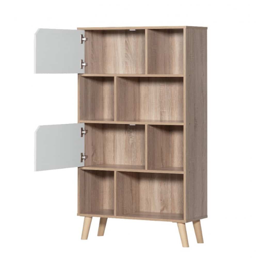 خزانة-كتب-متعددة-الإستخدام-خشبي-مع-الأبيض-MN-206-2