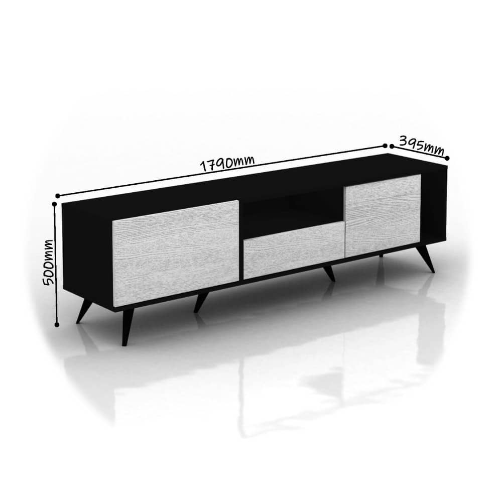 طاولة-تلفاز-خشب-أبيض-مع-أسود-MN-640-1