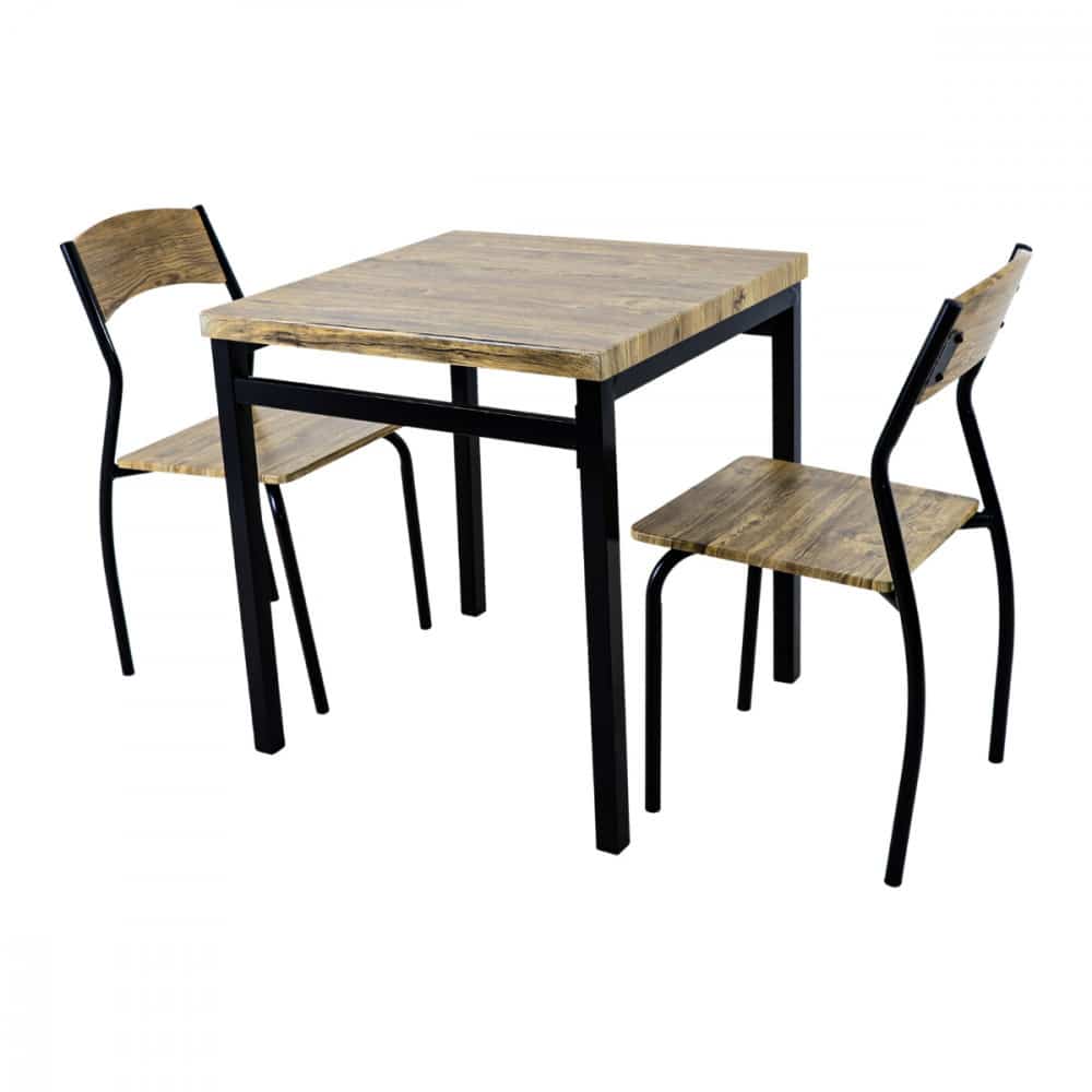 طقم طاولة طعام مربعة مع 2 كرسي MAZ-6286-1032023 (3)