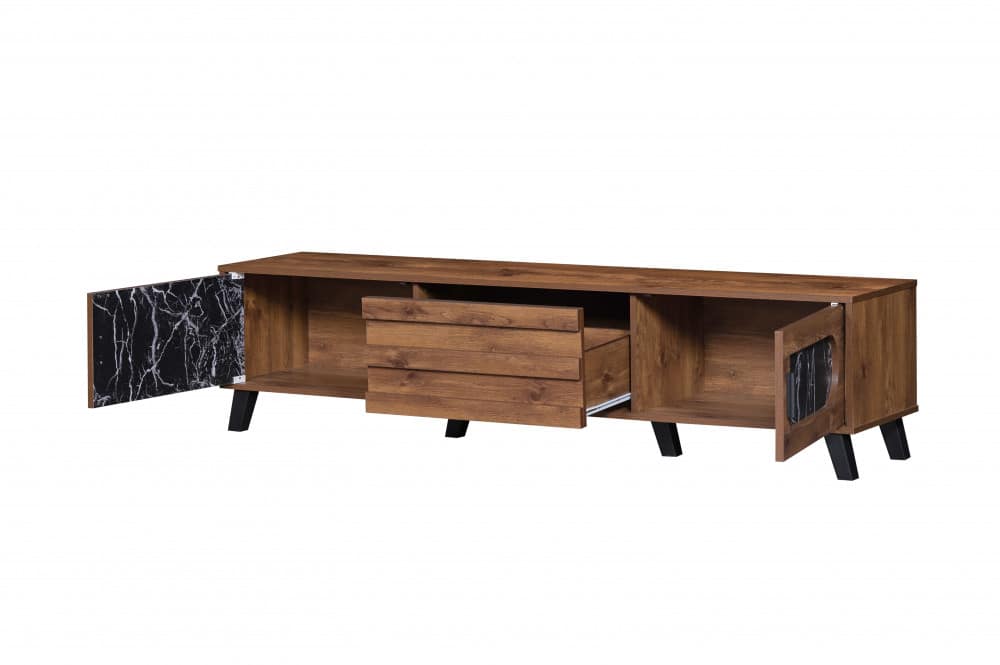 طاولة-تلفزيون-خشب-بني-مع-أسود-رخامي-MN-726-2.jpg