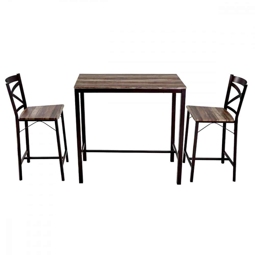 طقم طاولة خشب للمساحات الصغيرة مع 2 كرسي MAZ-6293-123 (2)