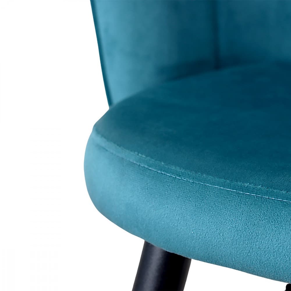 كرسي بار مخمل مرتفع لون ازرق MAZ-6812 (7)