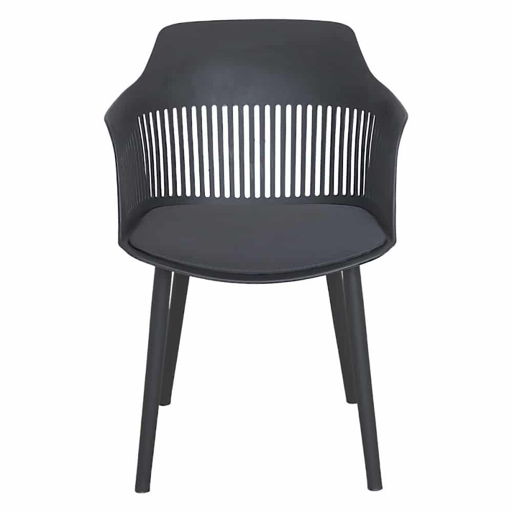 كرسي بلاستيك بمسند ظهر مخرم لون أسود MAZ-6784 (6)