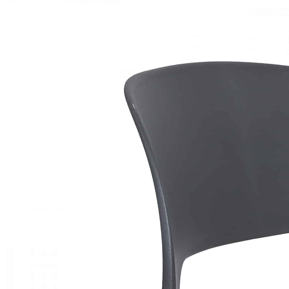 كرسي بلاستيك فايبر بمسند ظهر لون أسود MAZ-6782 (4)