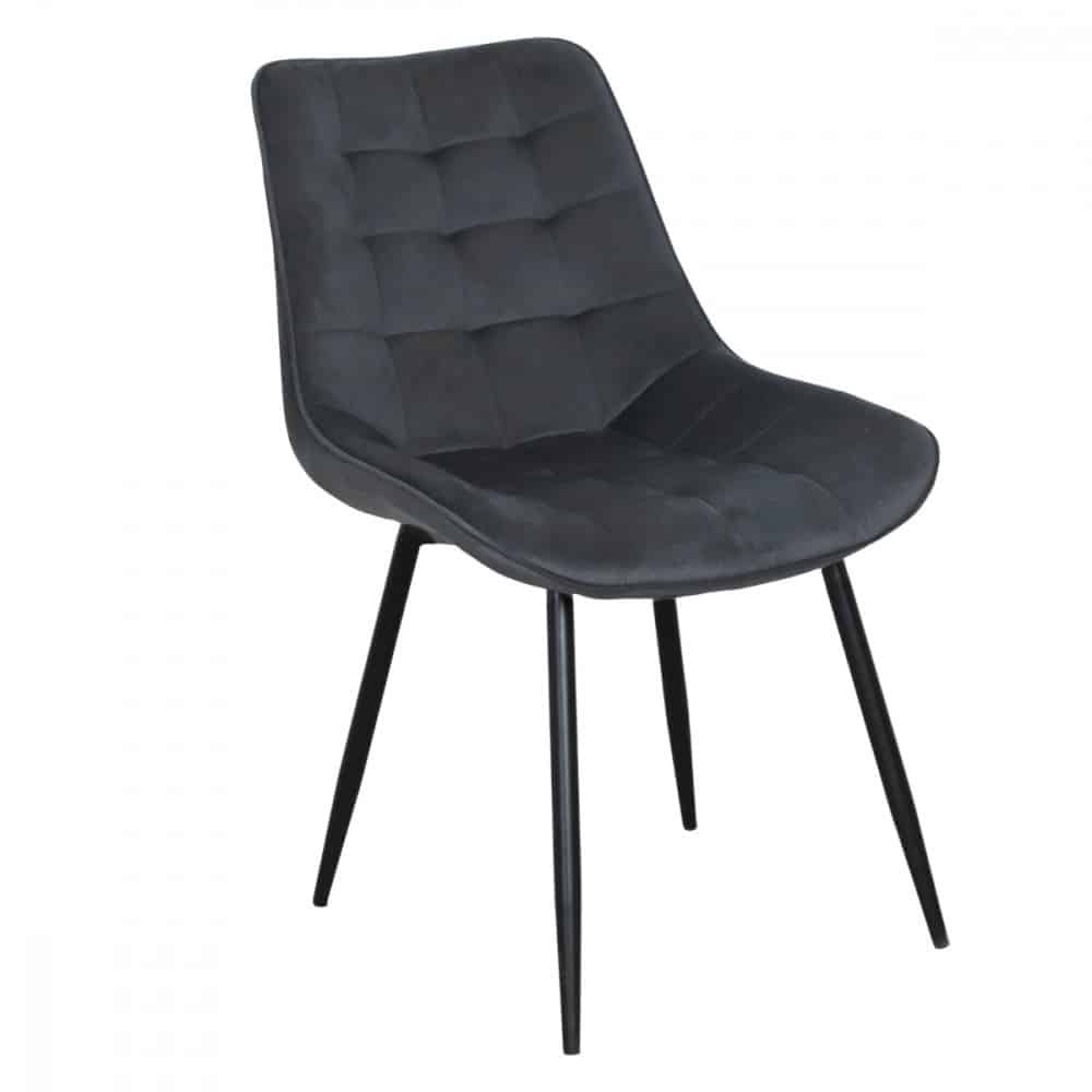 كرسي جلوس مخمل لون أسود MAZ-6798 (1)