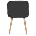 كرسي طاولة مخمل لون أسود MAZ-6796