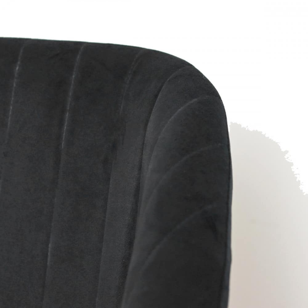 كرسي طاولة مخمل لون أسود MAZ-6796 (6)