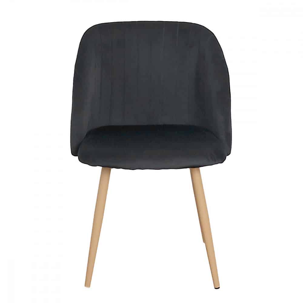 كرسي طاولة مخمل لون أسود MAZ-6796 (7)