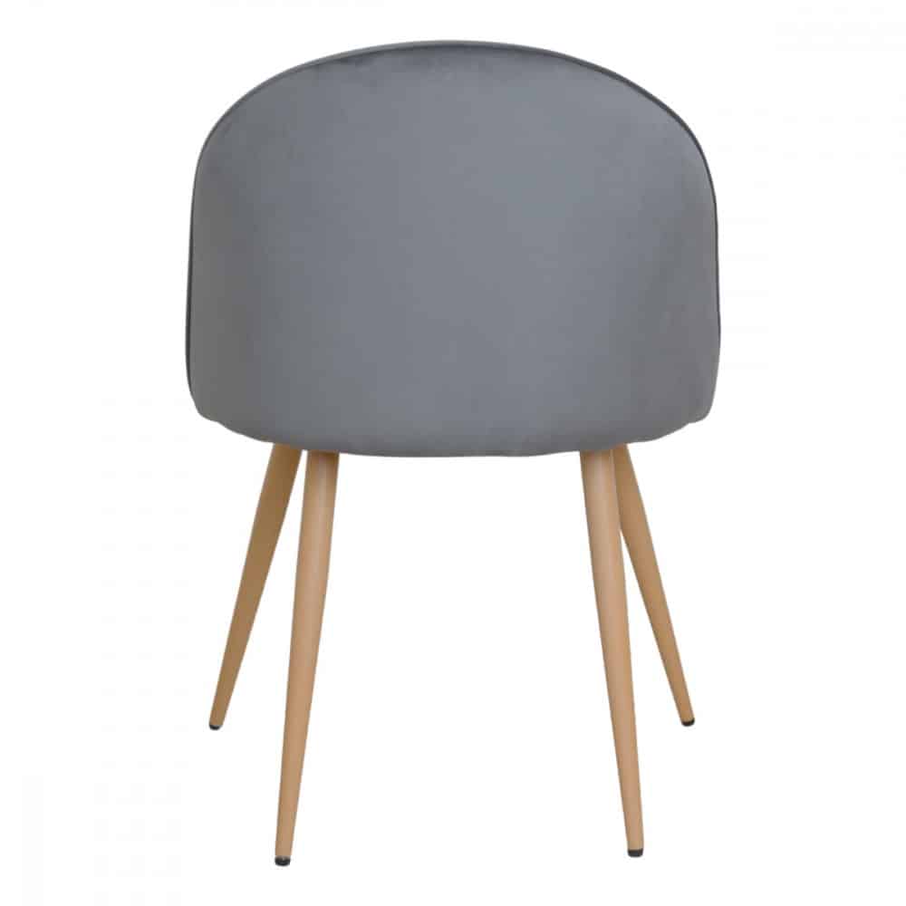 كرسي قماش مخمل لون رمادي MAZ-6793 (2)