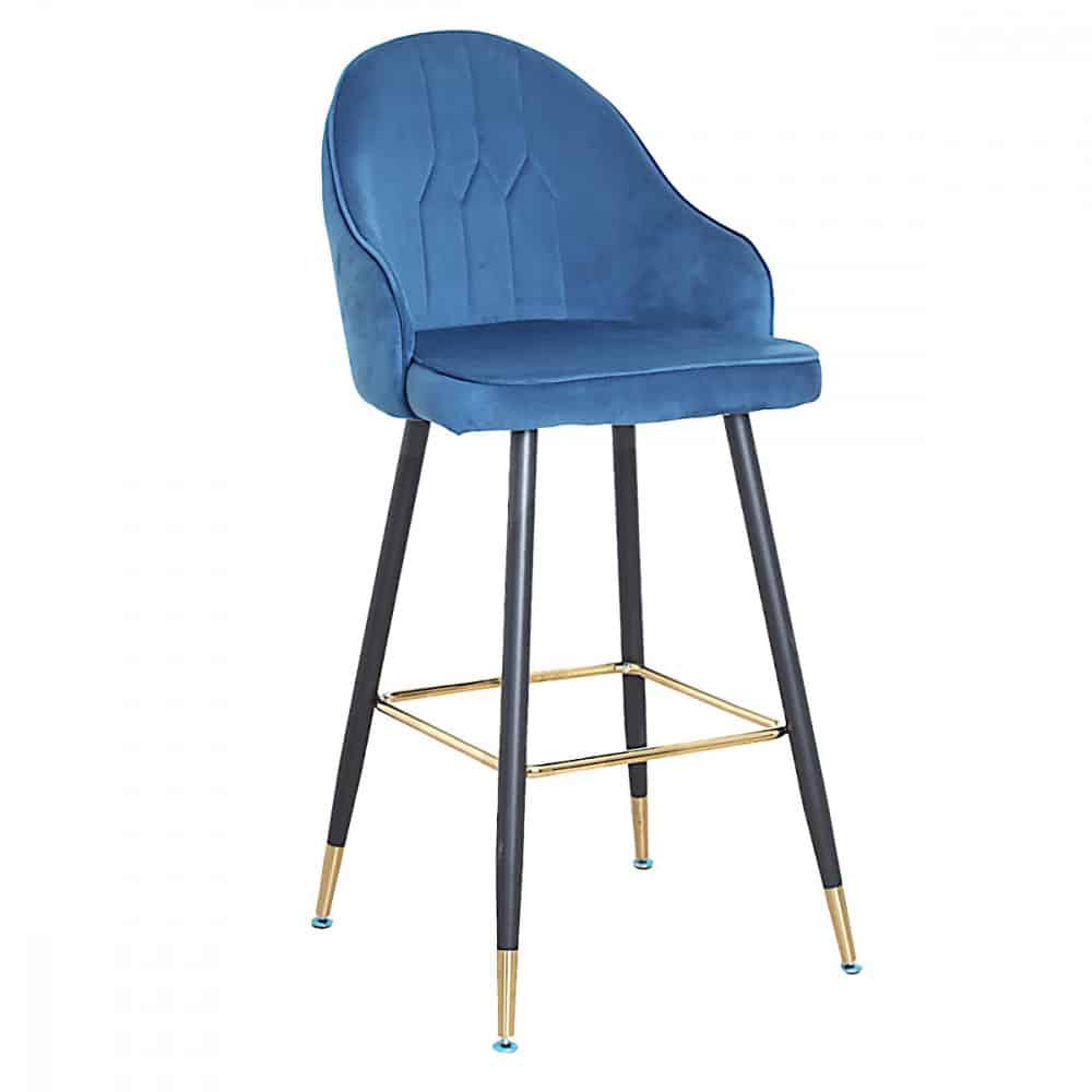 كرسي مريح قماش مخمل لون أزرق MAZ-6809 (1)