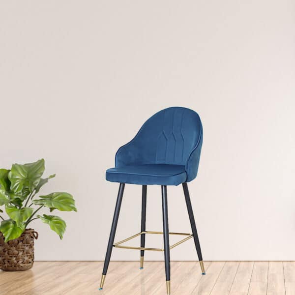 كرسي مريح قماش مخمل لون أزرق MAZ-6809
