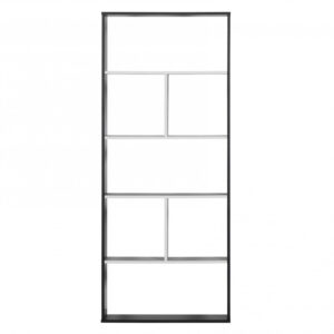 وحدة رفوف مفتوحة 5 أدوار لون أسود مع أبيض MAZ-562