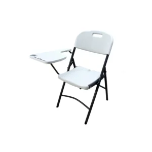 كرسي بمسند قابل للطي لون ابيض MAZ-7037